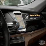 StuckUp Universal 2-in-1 Smartphone/GPS Suction Cup/Vent Mount Kit for the Car, Home or Office