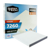 Cabin Air Filter 7260, Replacement Air/Dust Filter for Toyota